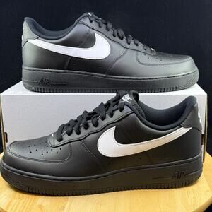 Nike Air Force 1 Low '07 Shoes Black White FZ0627-010 Men's NEW Size 13